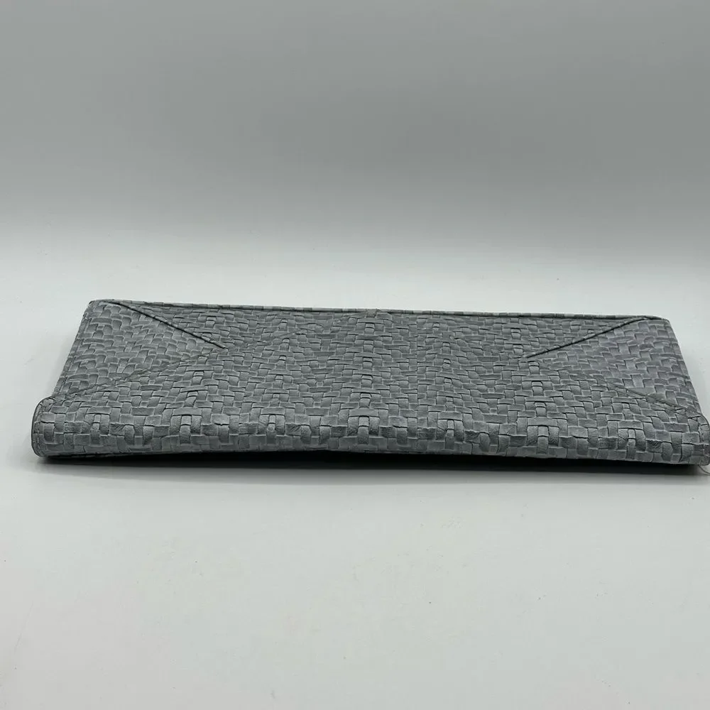 Lulu Townsend Women's Clutch Gray Classic Hollywood Style Magnet Closure